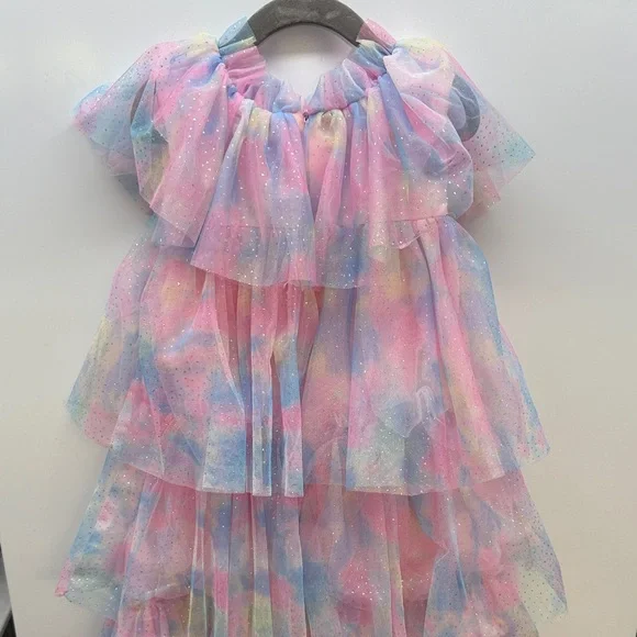 Colorful Ruffled Dress - Picture 1 of 1